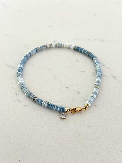 Blue Opal Anklet